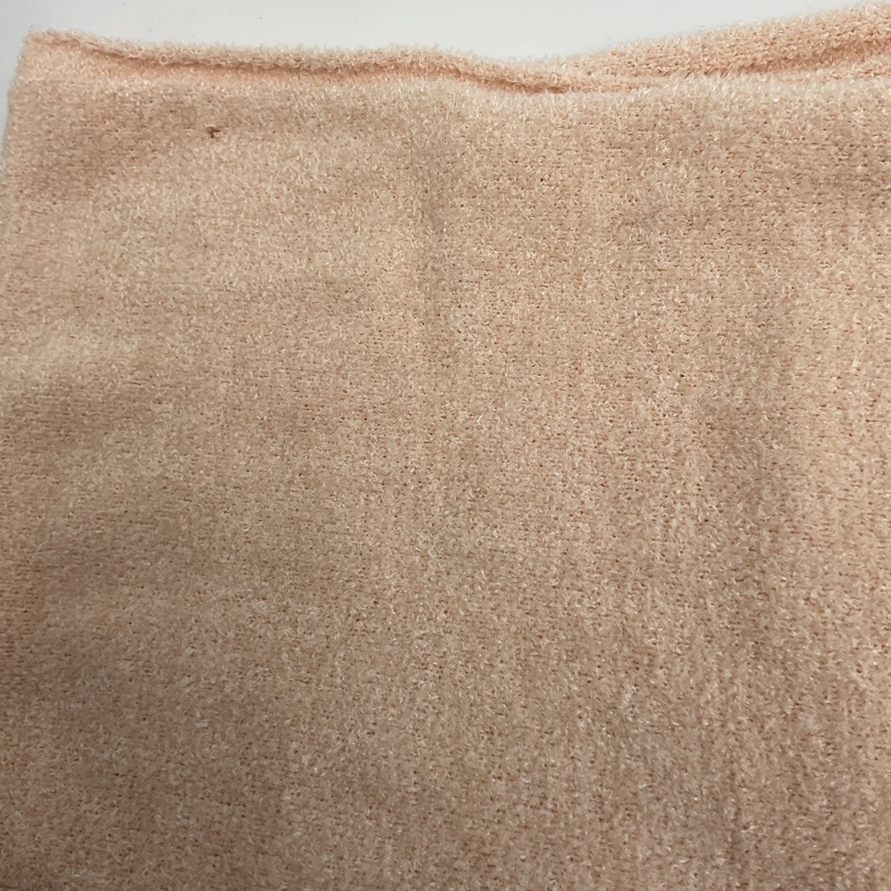 Barefoot Dreams CozyChic Ultra Lite Knit Sunset Poncho Pale Pink One Size Plus - Picture 14 of 16